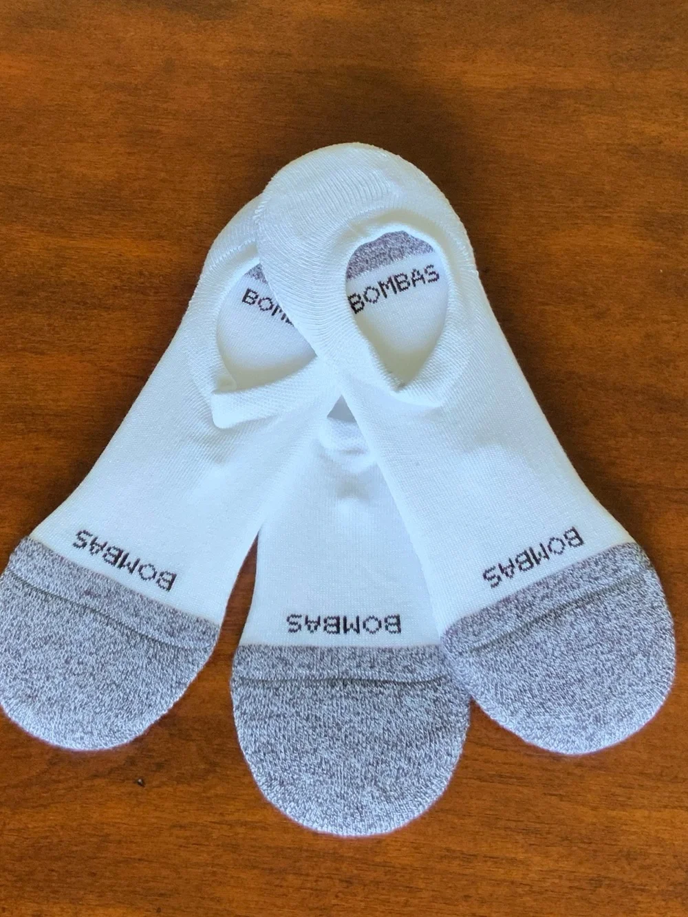 (3) BOMBAS Cushioned No-Show Socks